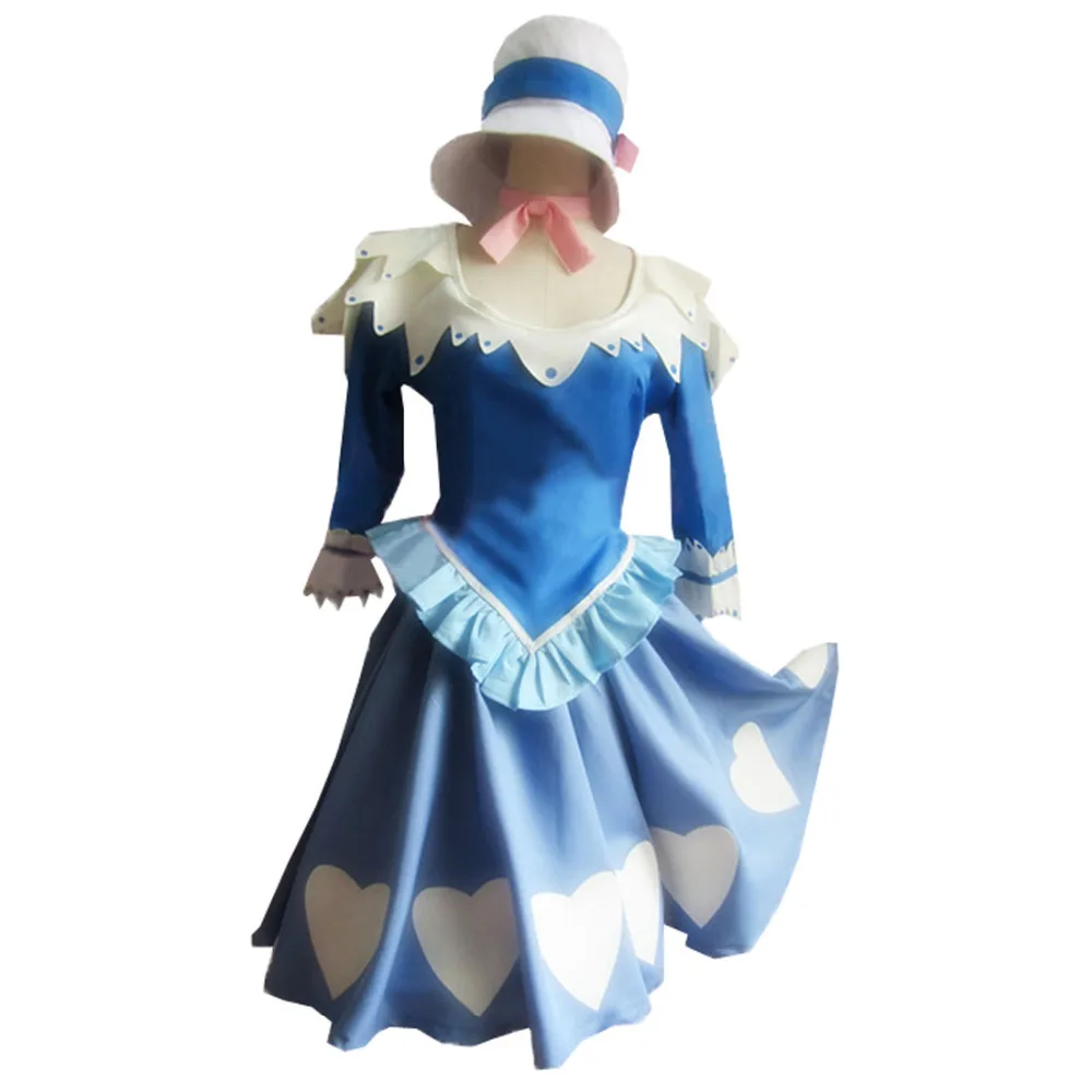 

2024 Juvia Lockser Blue Lolita Dress Cosplay Costume