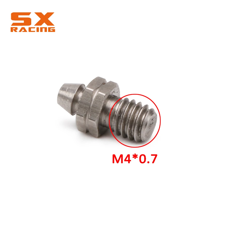 M4*0.7 Motorcycle 10pcs Aluminum Foot Pegs Footpeg Pedals Screws Bolts For KTM EXC SX XC YZ YZF WR CR CRF XR KX KLX DRZ RMZ JFG