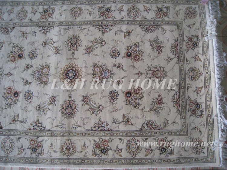 Free shipping 3'X5' 160 Line Persian carpet, Hand knotted persian rug, wool and silk, mixed dyed yarns