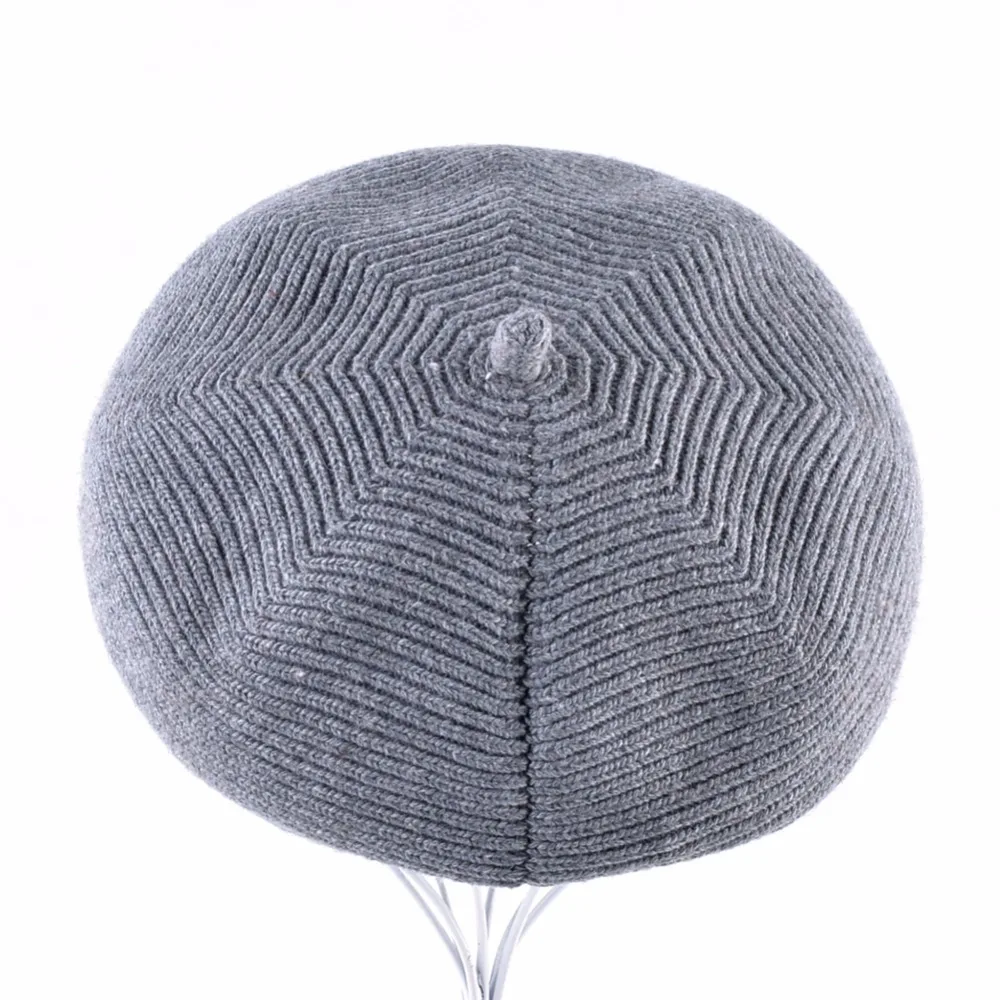 Djmsmy chapéu feminino de lã misturada, gorro planas para mulheres, de malha de lã, casual, boina feminina, chapéus de inverno para mulheres