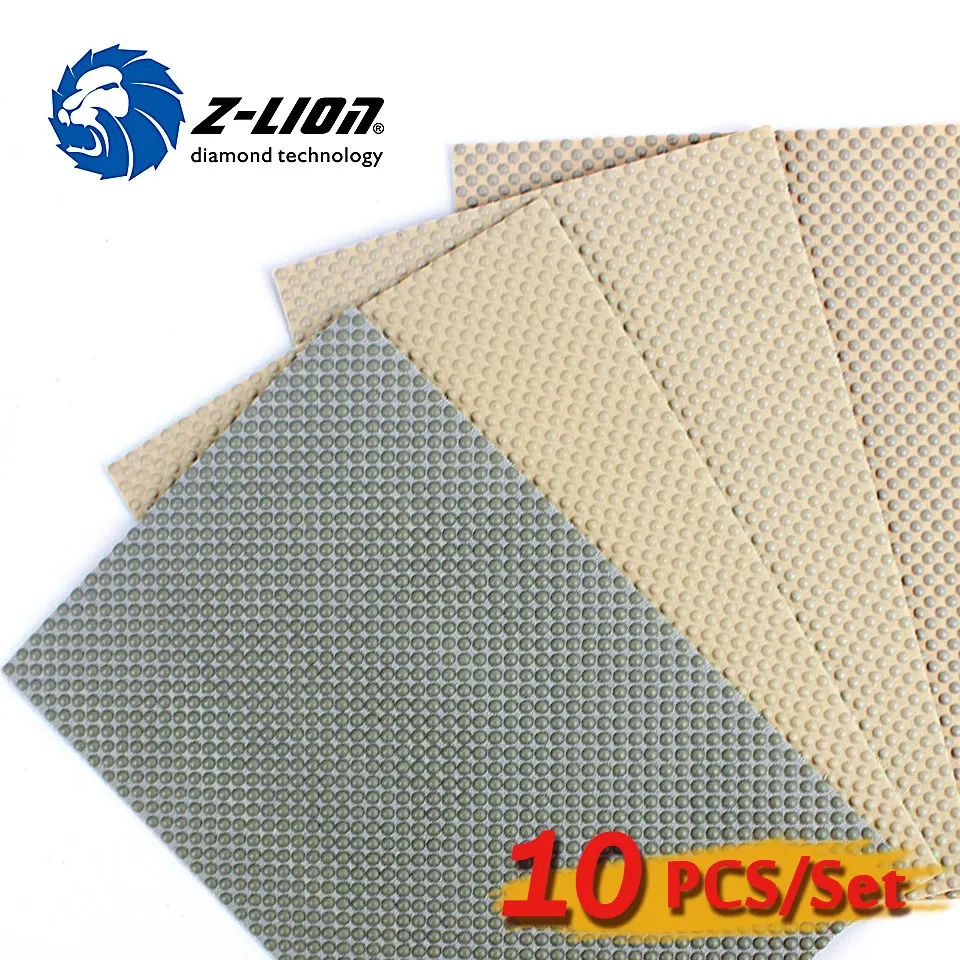 Z-LION Hand Polishing Sheet Resin 120*180mm For Polishing Of Stone Glass And Ceramic 10pcs/Package