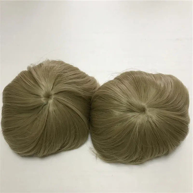 NPK Light Gold Straight Hair Wig For 50-58cm Reborn Doll High Fashion Hair Wig For Reborn Baby Doll DIY Doll Accessories