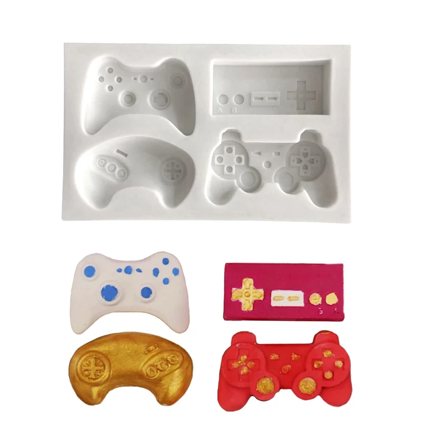 Game Controller Silicone Sugarcraft Mold Resin Tools Cupcake Baking Mould Fondant Cake Decorating Tools