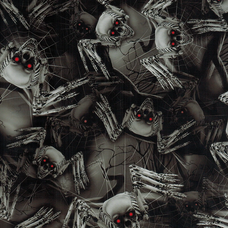 

CSCY9089 1mX10m spider skulls hydro dipping film water transfer printing film