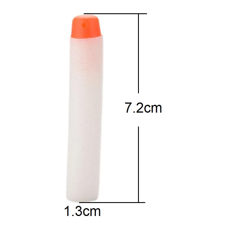 500Pcs Fluorescentie Refill Kogels Dart Voor Elite Rampage Retaliator Series Blasters Refill Darts Elektrische Speelgoed Pistool Zachte Kogels