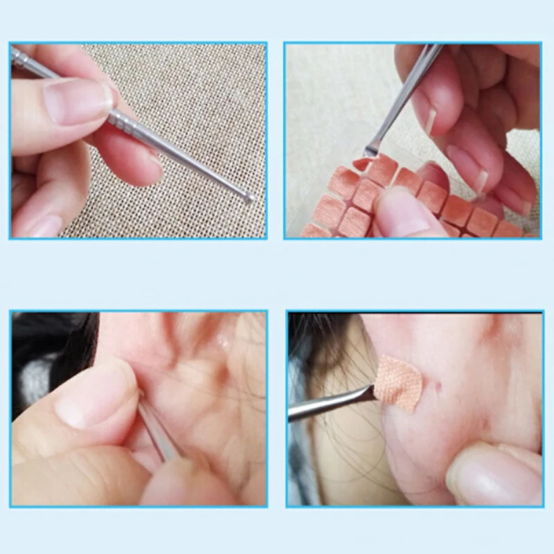11cm/13cm Stainless Steel Acupuncture Point Probe Auricular Point Pen Beauty Ear Reflex Zone Massage Needle Detection