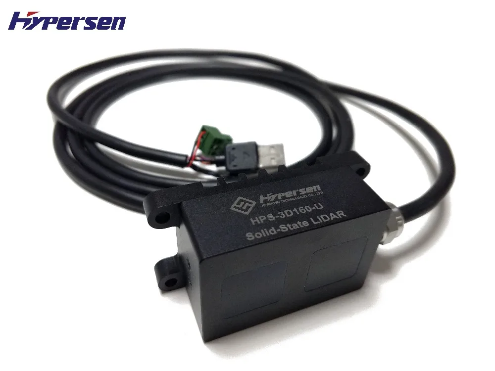 

Hypersen Waterproof IP67 TOF 12 meters Solid-State Lidar HPS-3D160 Sensor Module 3D for AGV and Obstacle Avoidance SLAM