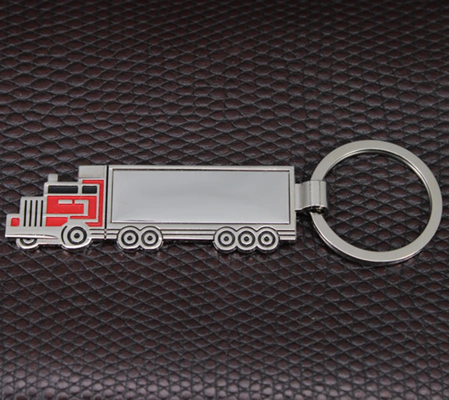 Hot sale truck Pendant Key Chain mini Lorry Model Car Key Ring creative Bag Charm Accessories metal Keychain Gift jewelry K1733