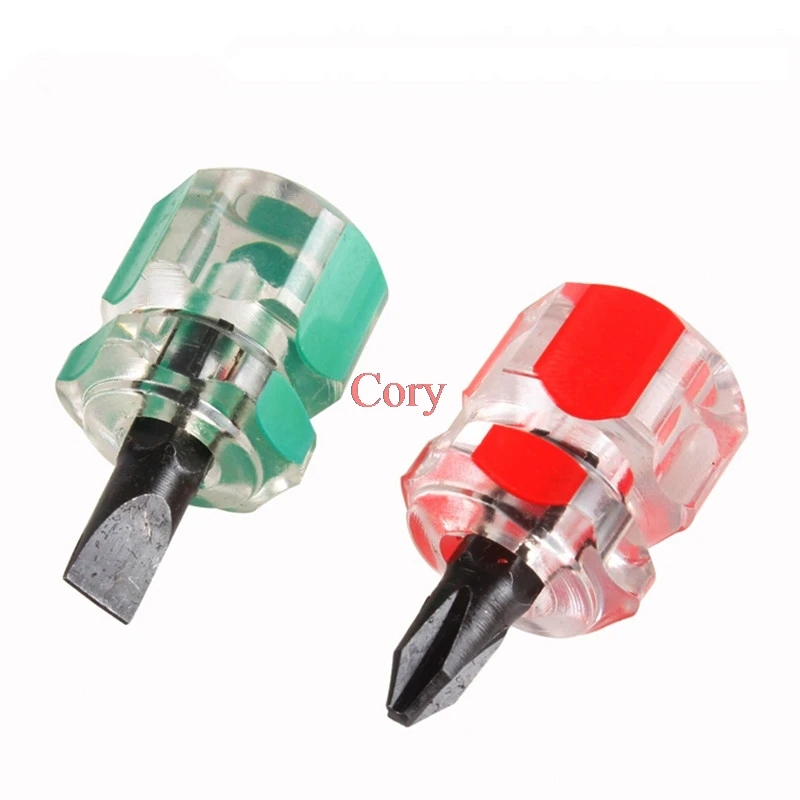 1Pc Professional Mini Short Distance Screwdriver Cross or Slot 6x14mm Handle Repair Hand Tools Precision Car Repair Tool