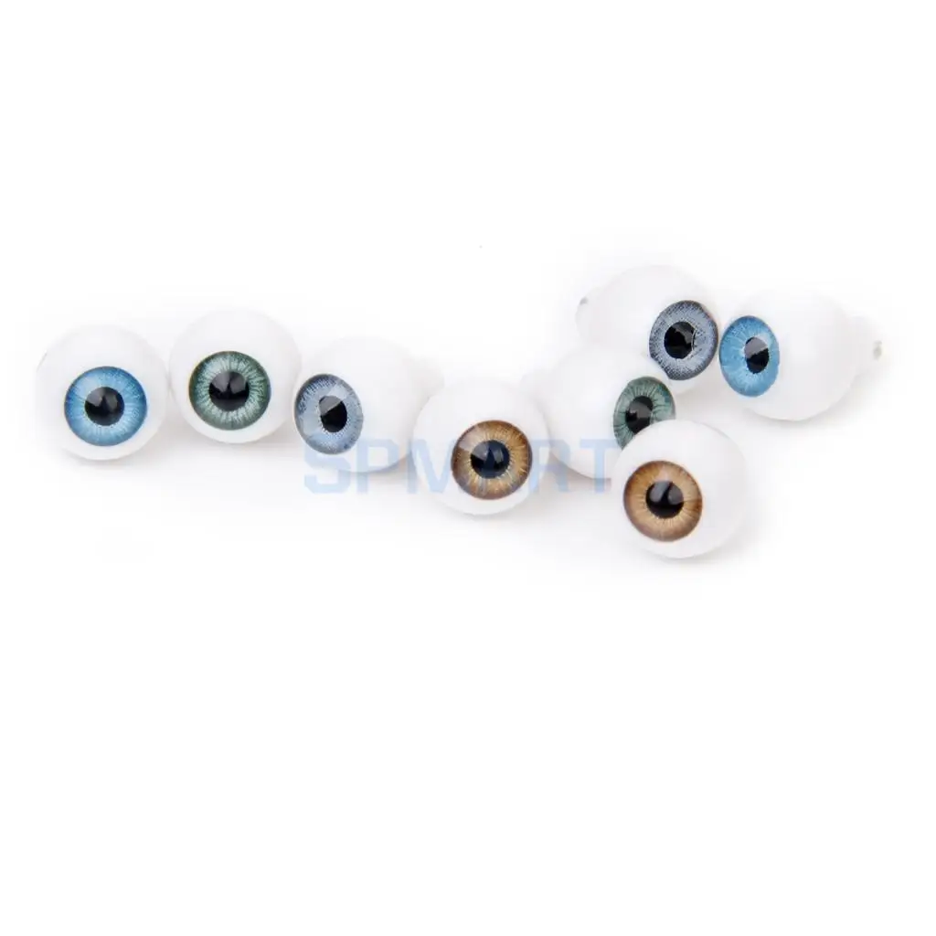 New Arrivals 2015 4 Pairs Round Acrylic Doll Eyes Eyeballs Accessories 10mm