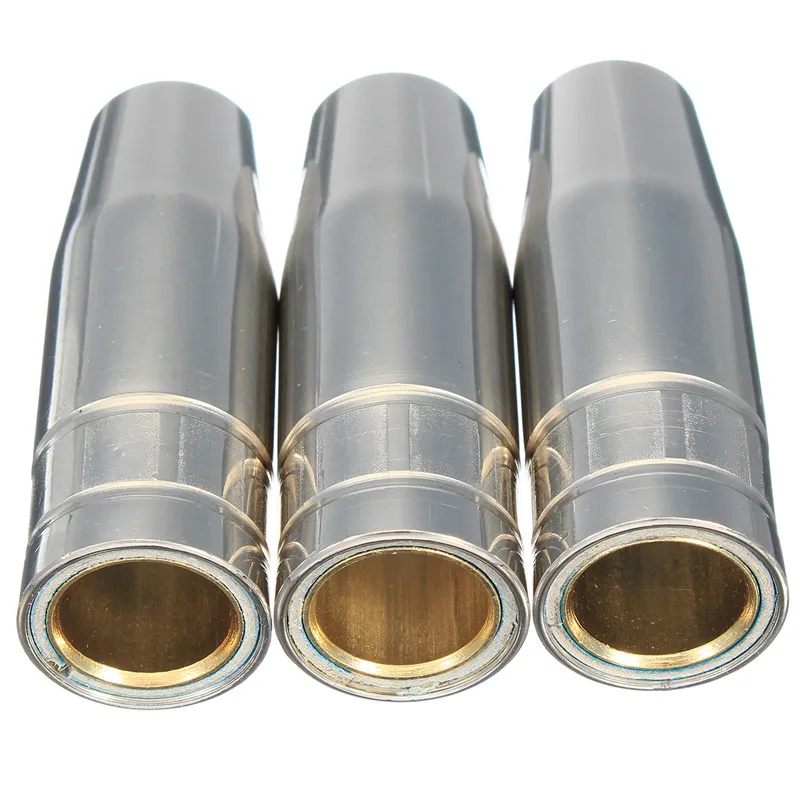 SHGO HOT-13Pcs CO2 Mig Welding Torch Aircooled MB 15AK Contact Tip Holder Gas Nozzle 0.8mm Welder Shield Shroud Nozzle Tip Kit