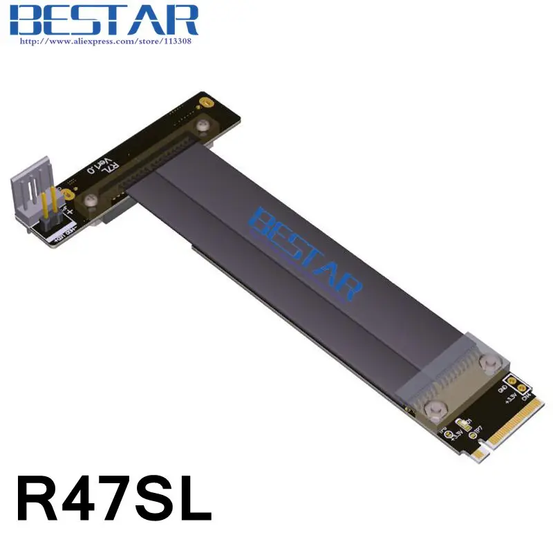 SFF-8639 U.2 U2 To PCI-E 3.0 4x PCIe x4 / M.2 NGFF Key M Riser Adapter Card Cable 20cm 30cm 50cm 80cm For U.2 NVME SSD