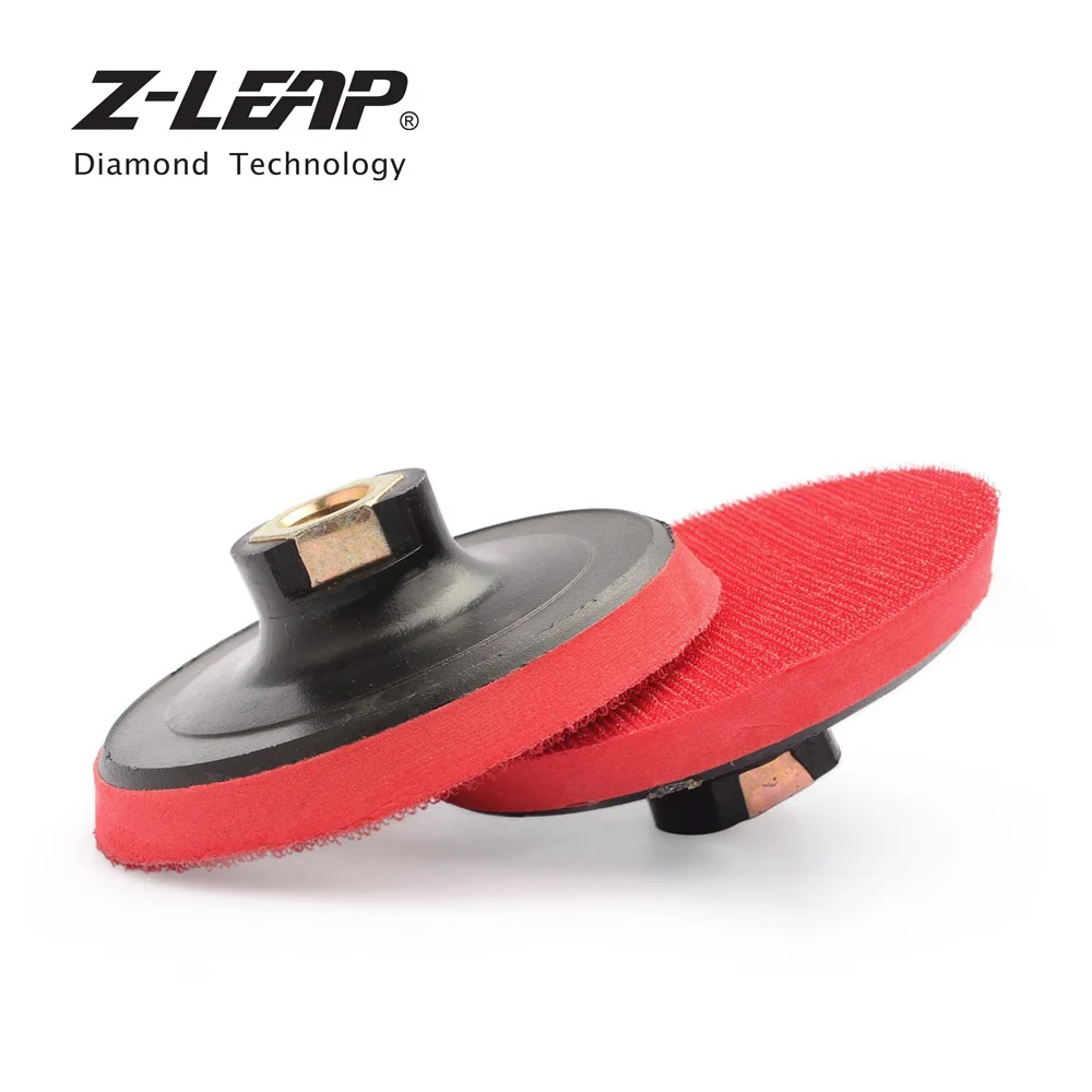 Z-LEAP 2 Pieces 4 Inch Polishing Backing Pads Plastic Foam Car Polishing Burnishing Grinders Backer Plate Buffing Holder