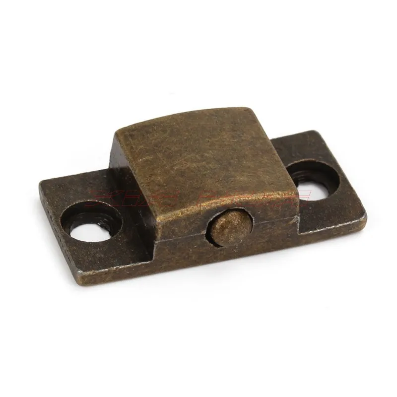 4pcs 24x31mm Bronze Vintage Padlock Hasp Retro Jewelry Box Buckle Shackle Lock Red wine box Buckle