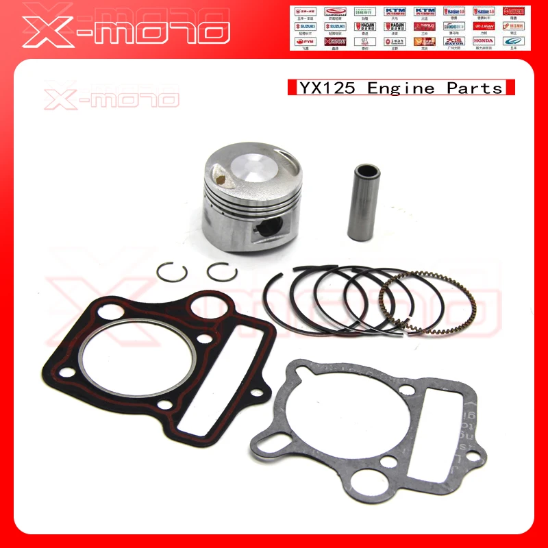 Complete Engine Cylinder Barrel Head Cylinder Piston Kit for YX125 125CC