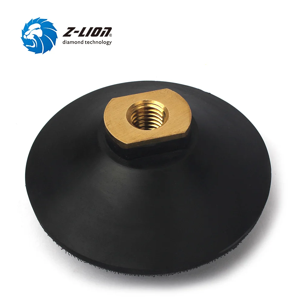 Z-LION 4 Inch 8pcs Diamond Convex Polishing Pad Bowl Type Arc Stone Marble Granite Convex Grinding With Rubber Back Wet Use Bowl