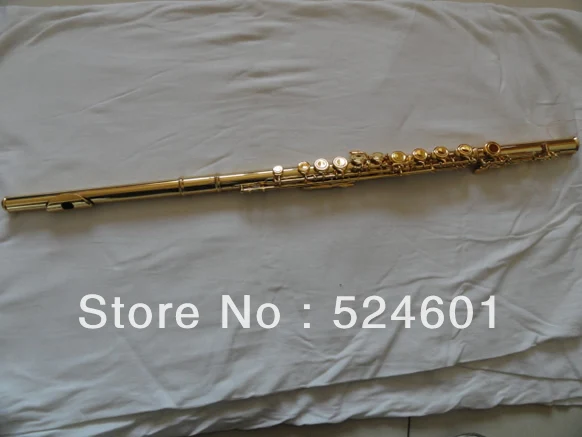 Students Necessary 16 Holes Flute Plus the E Key Cupronickel Gold Plated Flute High Qualily Instruments With Case