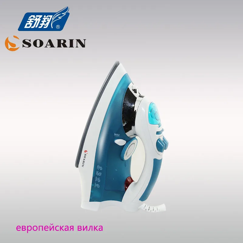 SOARIN Steam Iron for Clothes 360-degree Rotating Power Cord 220v Steam Iron Thermostat Steamer Handheld Steamer for Clothes