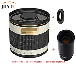 500mm/1000mm f/6.3 Professional Telephoto Mirror Lens +2x Teleconverter For Canon EOS 1D 1DX 6D 7D 40D 50D 60D 70D 80D 90D 70D