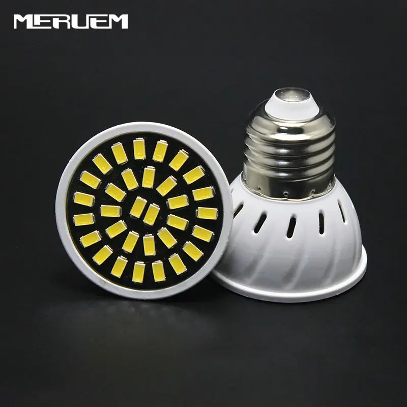 

free shipping E27 MR16 GU10 LED Bulb 110V 220V Bombillas LED Lamp Spotlight 18 24 32 LED 5730 Lampara Spot For Wardrobe/Showcase