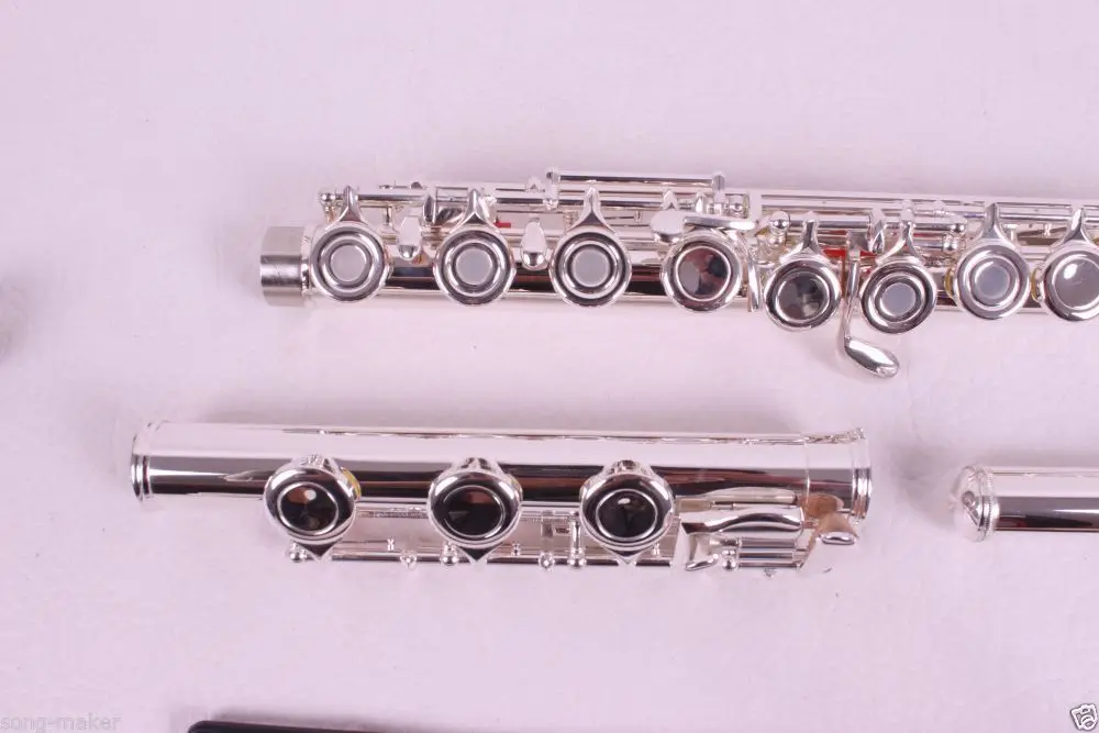 flute 17 hole Closed & Open Hole C tone E key Nickel Professional  New #2