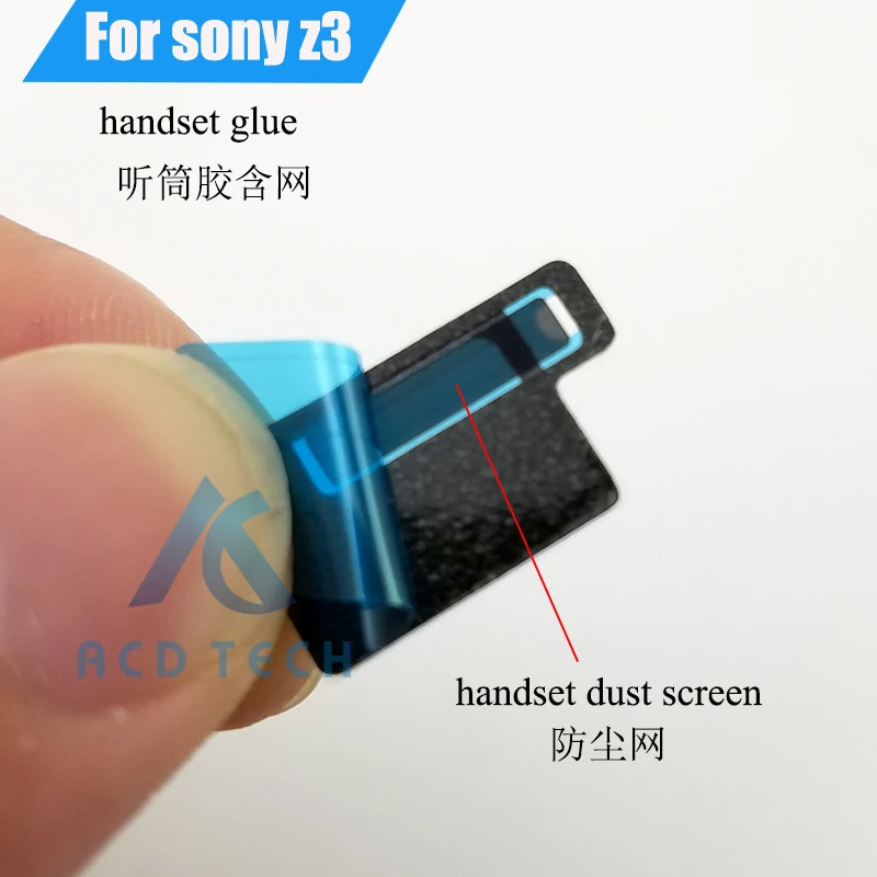 Original New For Sony Xperia Z3 D6603 D6653 D6633 Z3Dual Earspeaker Earpiece Adhesive Waterproof Glue Sticker Dust Net