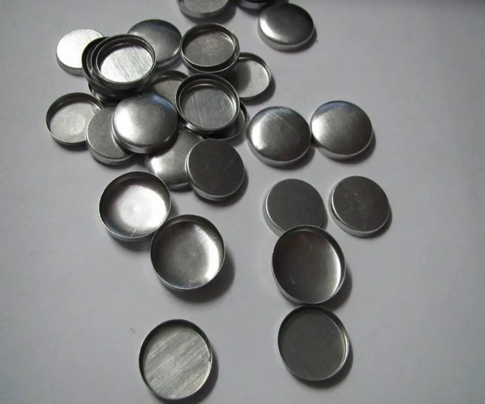 18L  fabric coverd button cloth component button aluminum flat bottom  12mm  wholesale Decoration fabric coverd button 500pcs