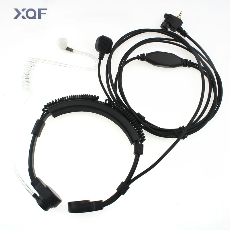 Flexible Throat Mic Microphone Covert Acoustic Tube Earpiece Headphone For Motorola MTP850 MTH600 MTH650 MTH800 MTH850 Radio