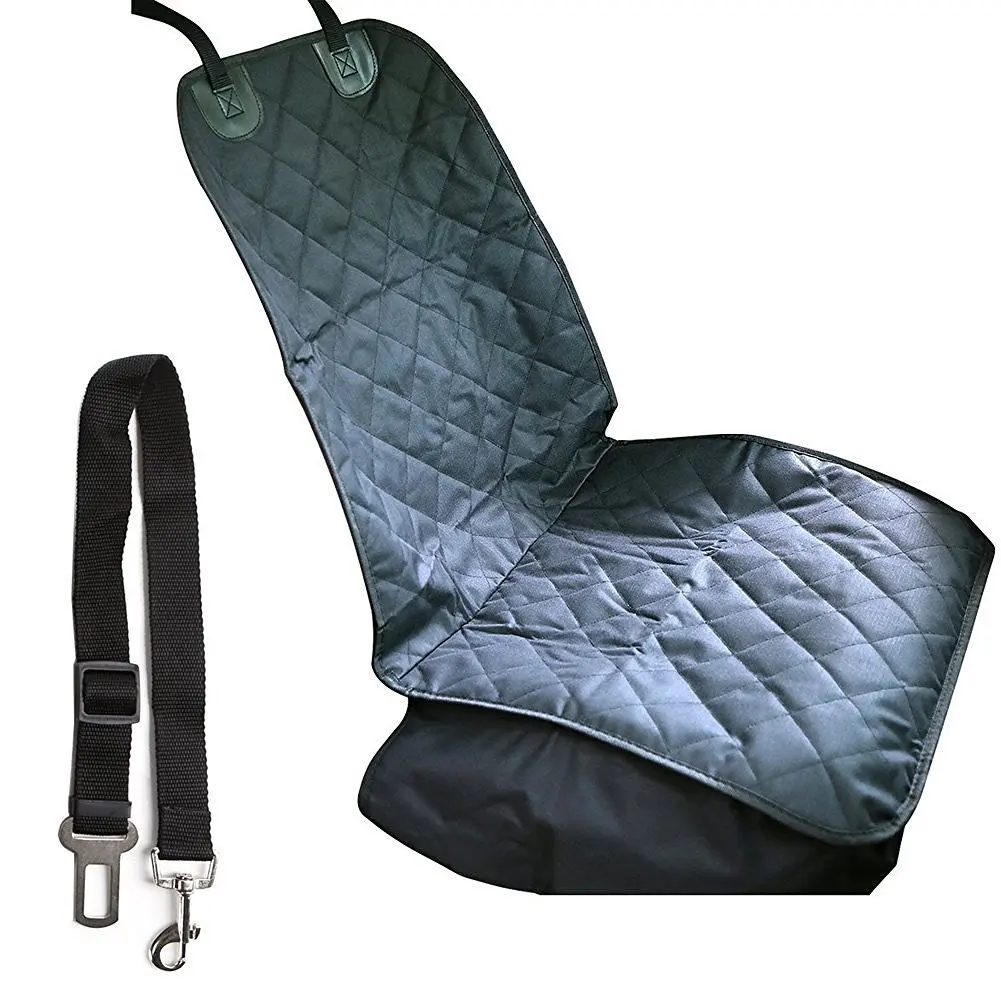 Oxford Waterproof Car Front Bench Card Protector Seat Dog Puppy Cat Animal Seat Cover Washable Blanket Auxiliary Seat Cushion