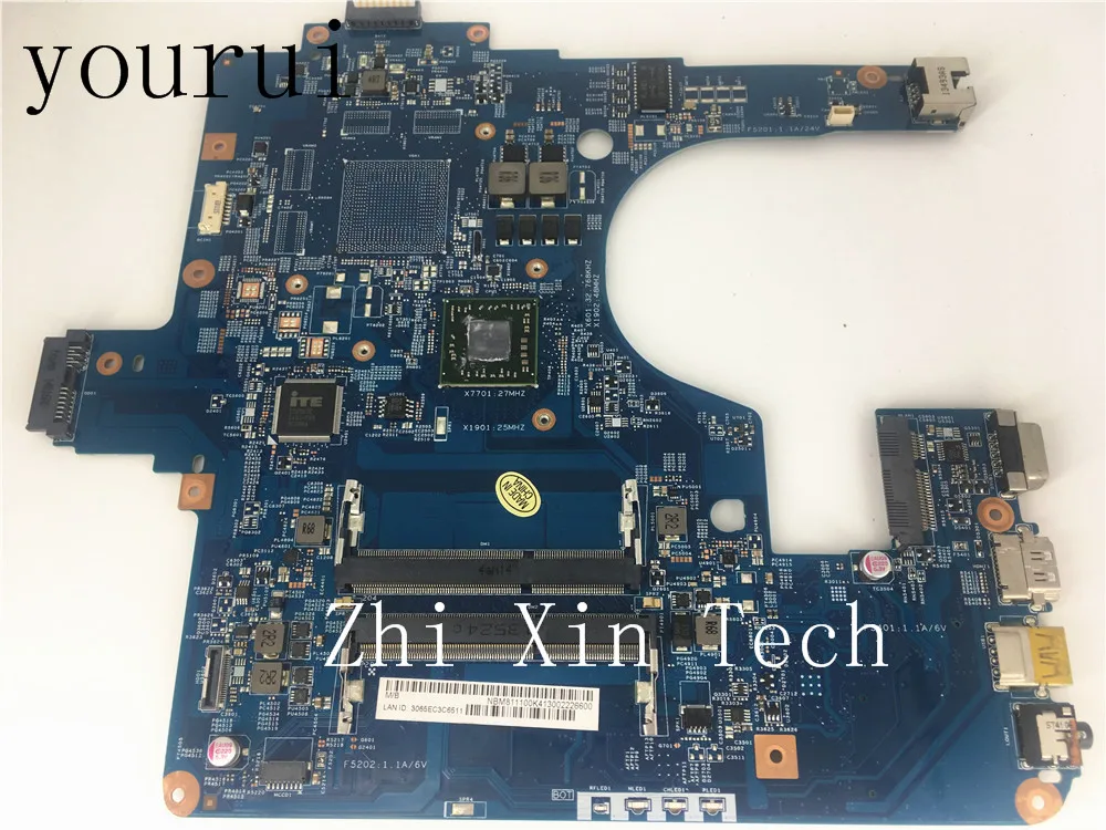 

yourui NBM811100K NB.M8111.00K 48.4ZK15.03M For Acer E1-522 Laptop Motherboard With A4-5000 CPU DDR3 Tested Good