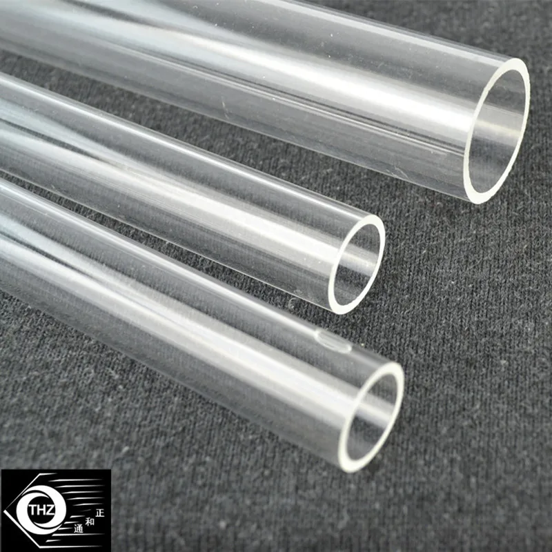 Polycarbonate PC Round Tube, Clear, Transparent Plastic Tubing, LED, Home Decor, Shower Curtain Poles, Diameter 8, 12, 15, 25mm