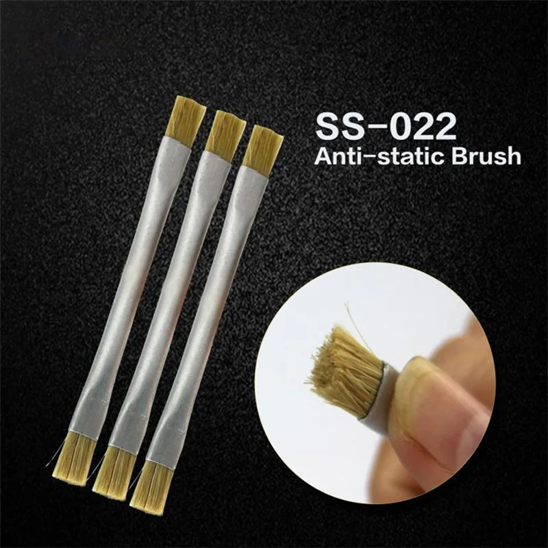 Anti-static Double Head Brush SS-022 High Temperature Resistance Cleaning Brush for Mobile Phone PCB BGA Repair