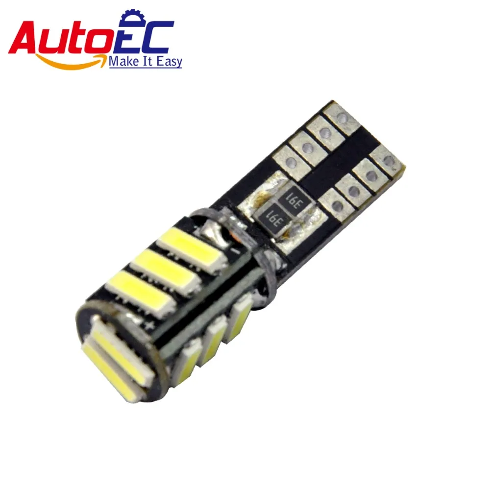 

AutoEC 100X T10 168 194 501 W5W 11smd 7014 Canbus no error car auto turn signal Clearance Lights lamp bulb DC12V #LB140