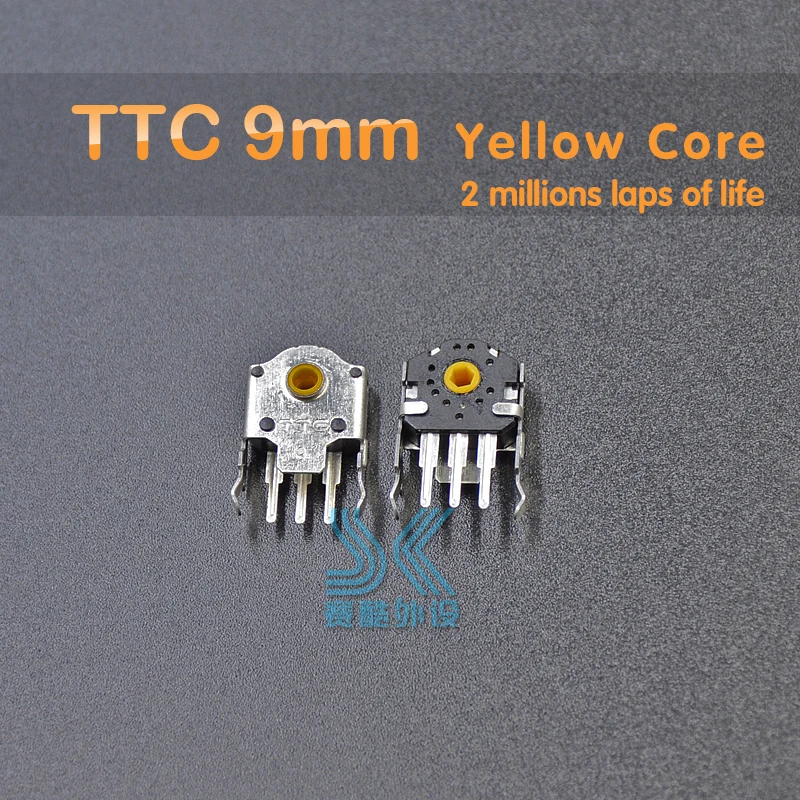 Original TTC Mouse Encoder Highly Accurate 8mm 9mm 10mm 11mm Green Red yellow Core 2pcs Solve the roller wheel problem