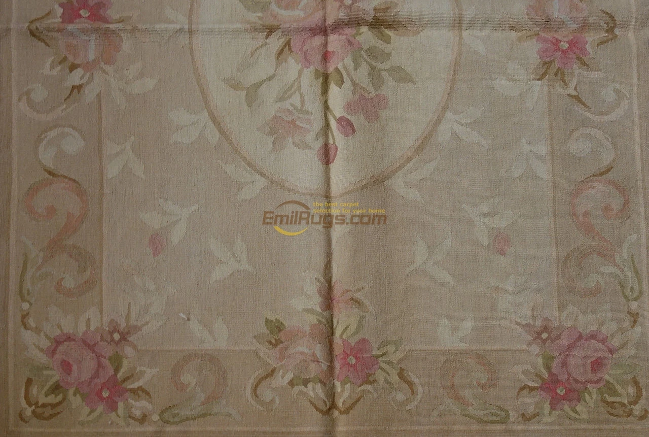 Handmade Carpet Carpets For Living Room Pattern Square Rug Aubusson Carpet Natural Sheep Wool