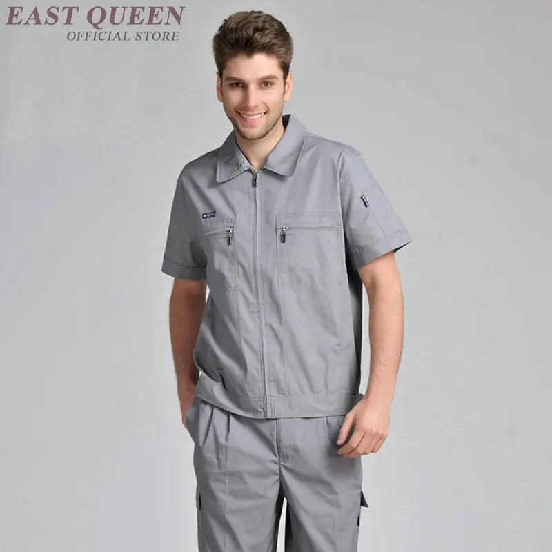 Workshop uniform for men suits long sleeves overalls workshop overall high quality spring summer work clothes DD922 L