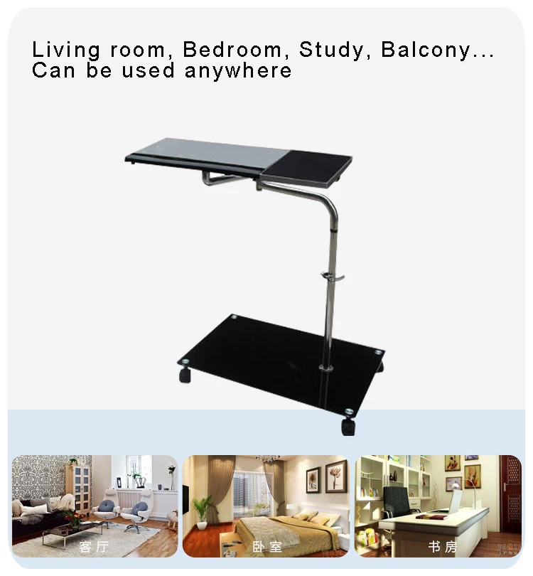 OK631 Multifunctional Full Motion Movable Laptop Desk Portable Bedside/ Sofa Laptop Stand Tablet Computer Holder Lapdesk