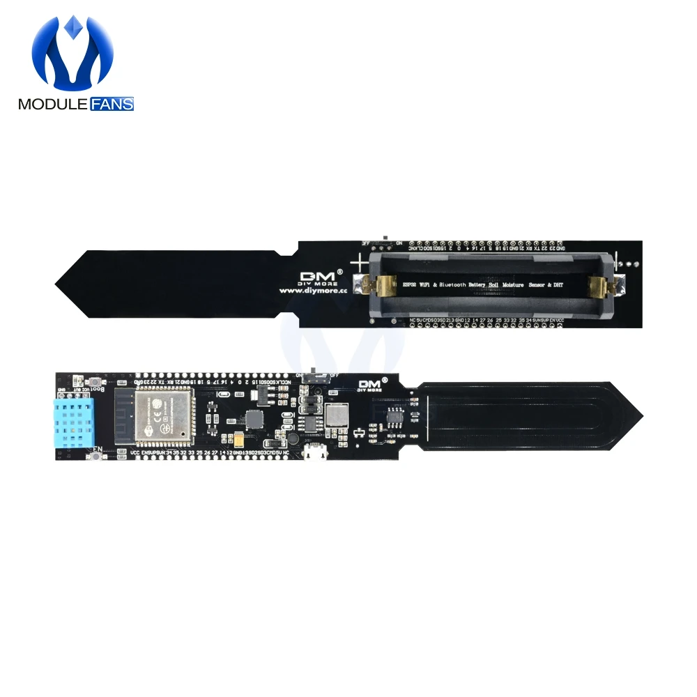 ESP32 DHT11 CP2104 WIFI Bluetooth Temperature Humidity Soil Moisture Sensor For Arduino Detection Module 18650 Battery Shield