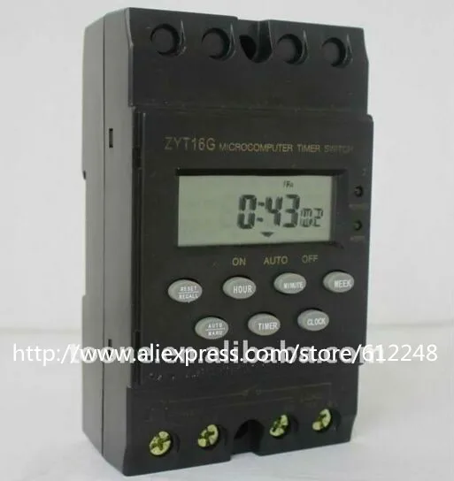 Interruptores de temporizador programables, programa automático multicanal ZYT16G, 220V, versión en inglés