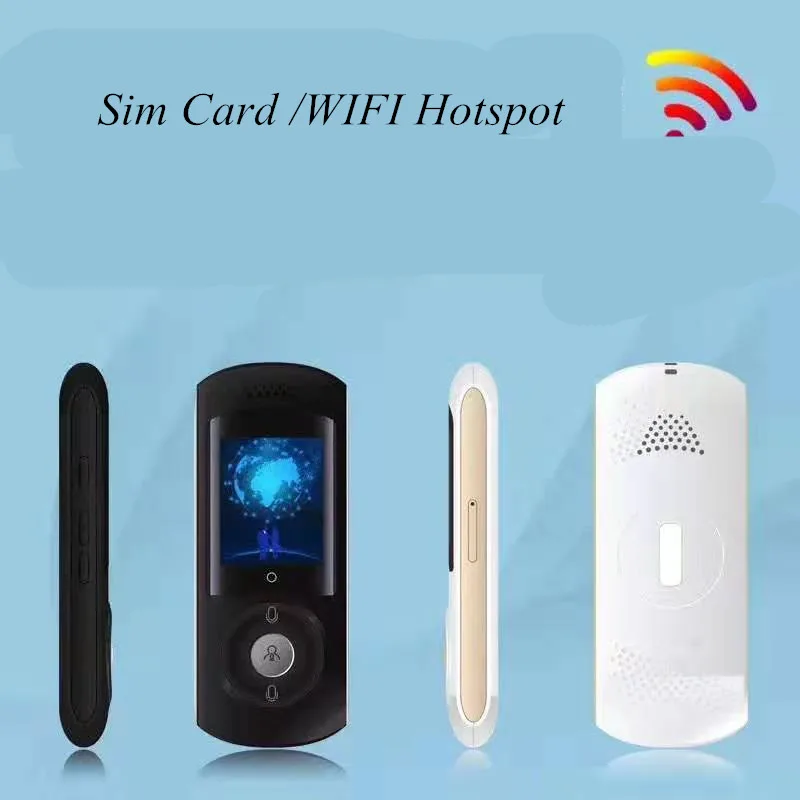 

Wifi/4G Sim Card Instant Voice Translator 45 Language Traductor Translation for Learning Russian Meeting Business Travel