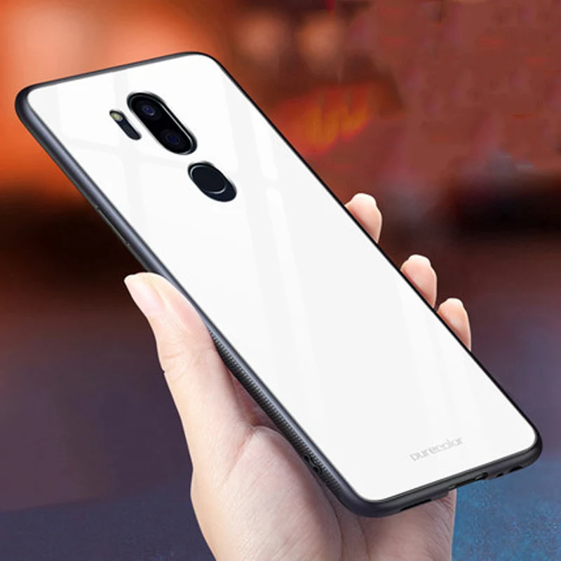 Coque For LG G7 ThinQ case Gradient tempered glass + soft edge cover 6.1\'\' For LGG7 ThinQ dream glass case lgg7thinq cases shell