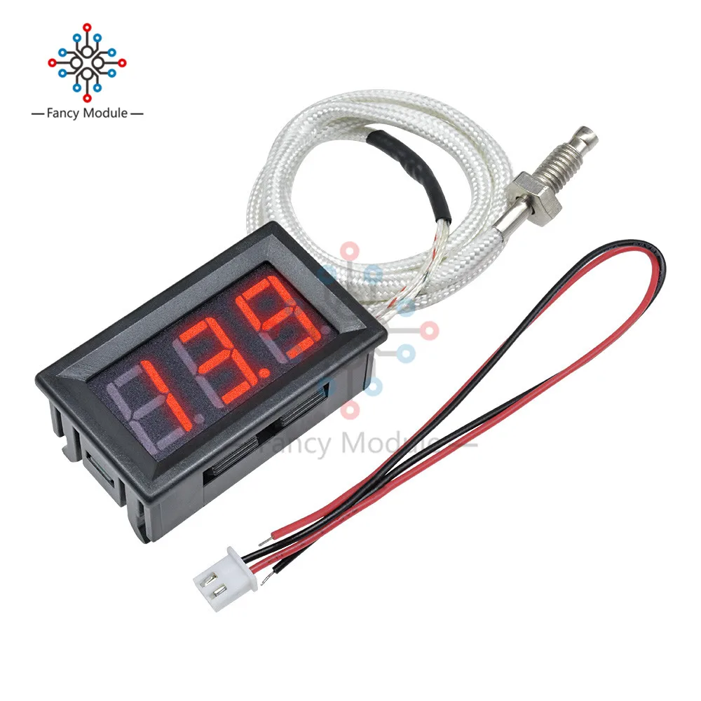 XH-B310 LED Digital Thermometer 12V Temperature Meter K-type M6 Thermocouple Tester table -30 ~ 800C Industrial 40% off 3colors