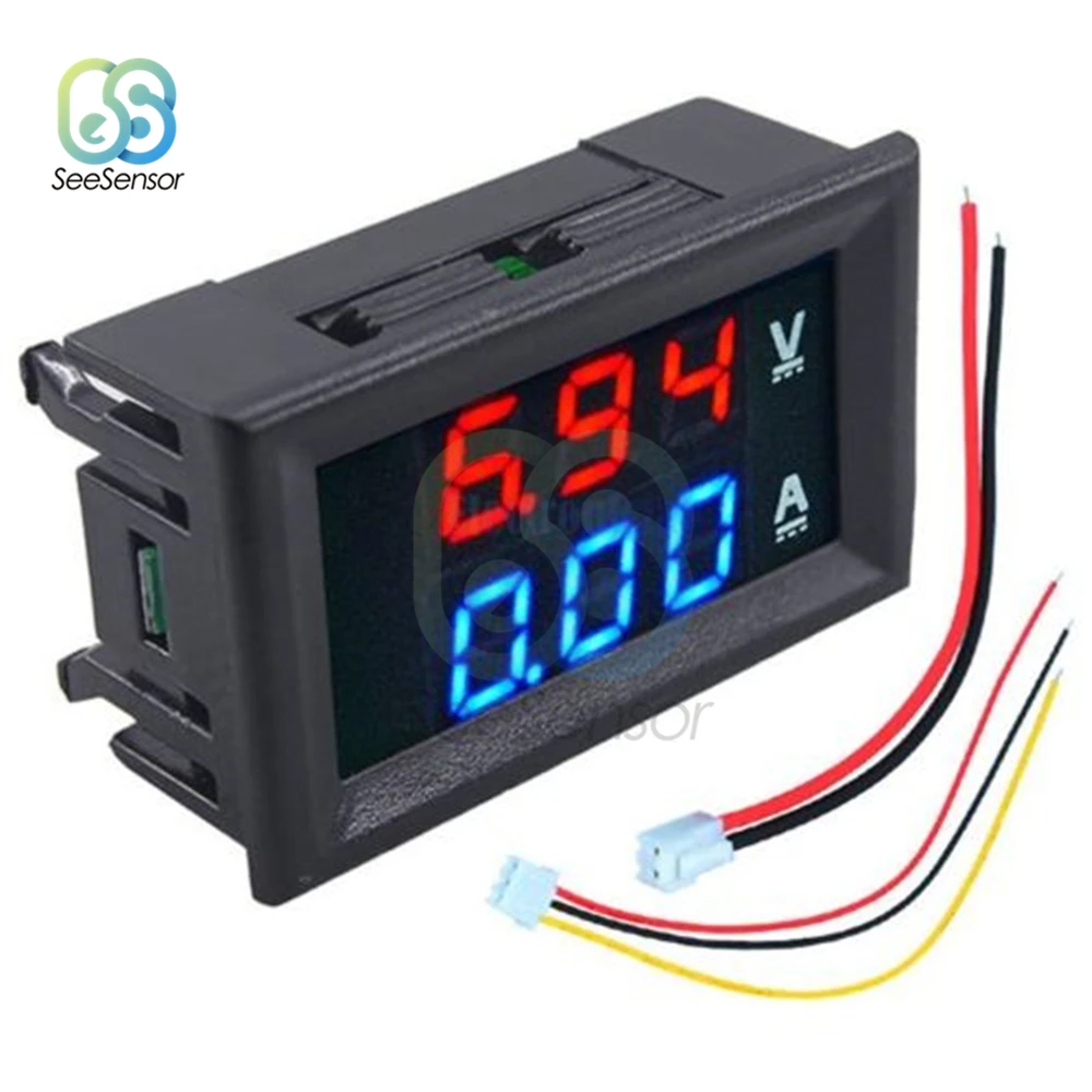 Dc 100V 10A Mini Digitale Voltmeter Amperemeter Dual Led Display Digitale Voltage Current Meter Tester Gauge