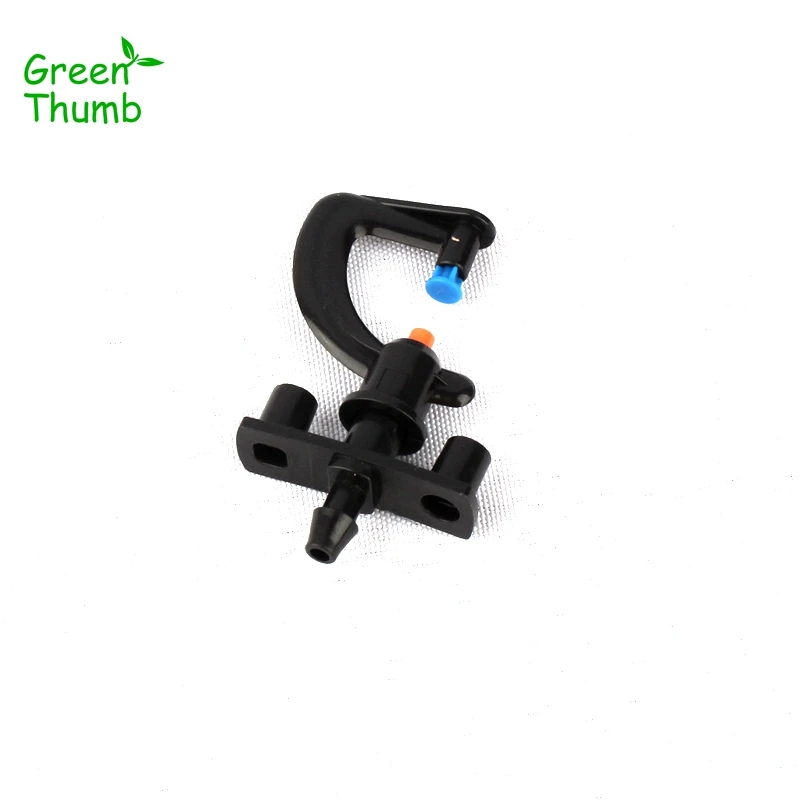 

60sets Green Thumb Inner Dia 7.5mm G-Type Mist Nozzle with Barbed Bracket High Quality Fast Rate Micro Irrigation Sprayer Kits