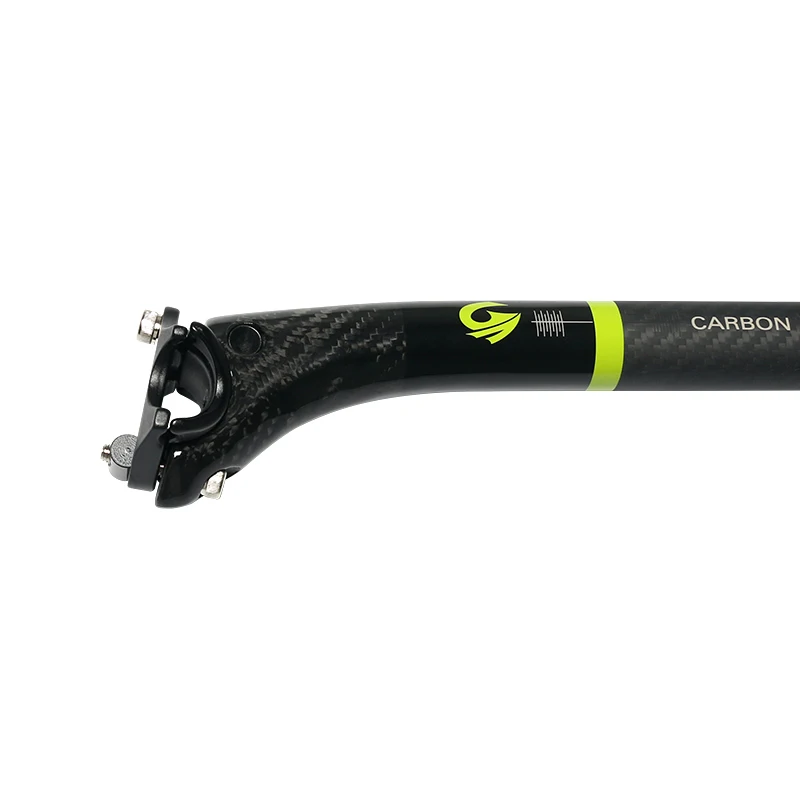 Newest ASIACOM Road&Mountain bike gloss+matt 3K full carbon bicycle seatposts MTB 27.2/30.8/31.6*350/400mm 20mm offset