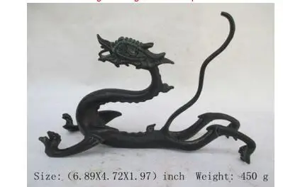 

collecting OLD copper Elaborate Old crafts Brass Chinese bronze dragon antique collection. Inversion of dragon