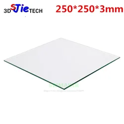 250*250*3mm Borosilicate Glass Build Plate For Heated Bed DIY 3D Printer parts