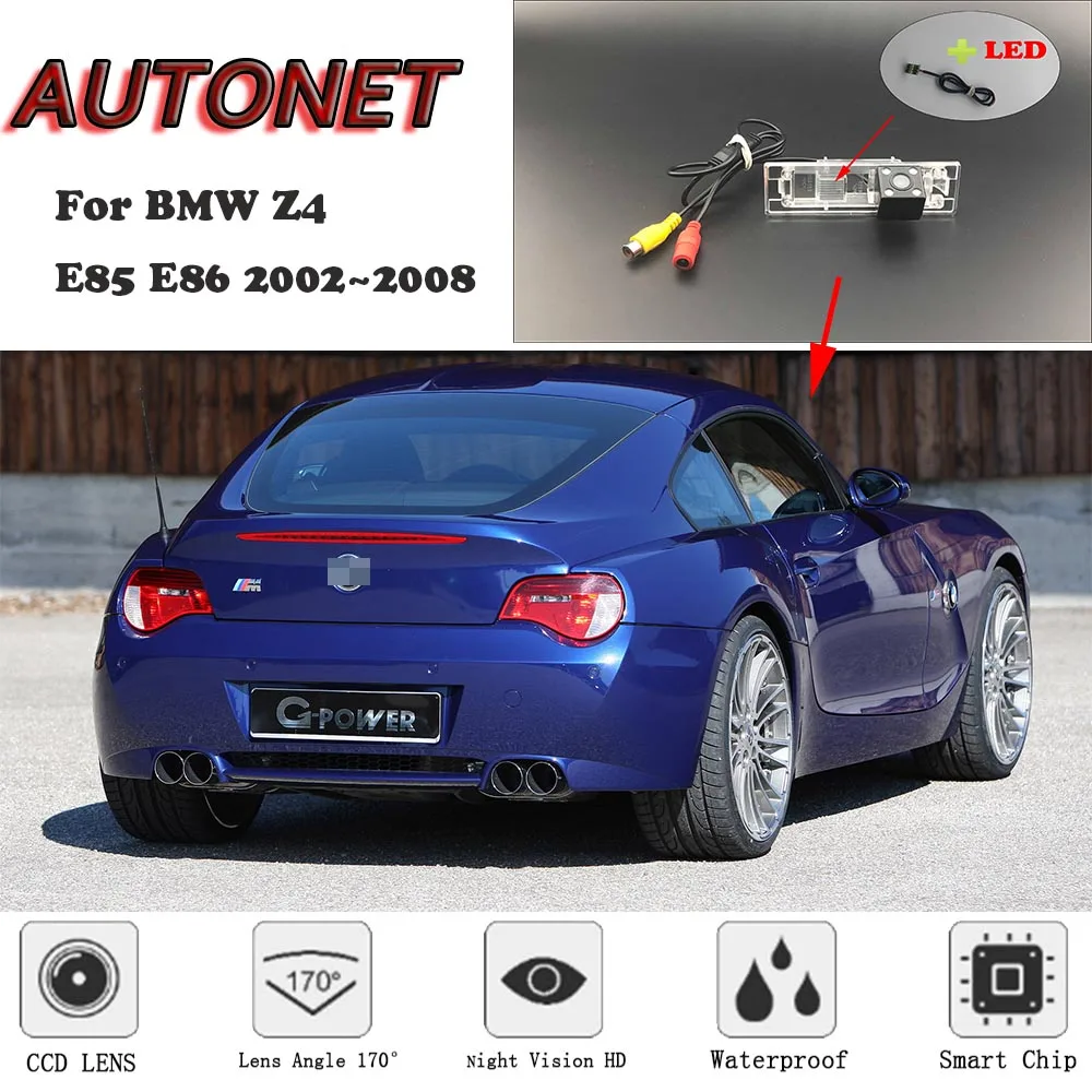 

AUTONET HD Night Vision Backup Rear View camera For BMW Z4 E85 E86 2002~2008 CCD/license plate camera