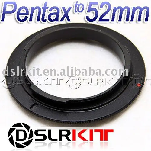 حلقة محول عكسي ماكرو 52 مللي متر, لجهاز Pentax K PK Mount