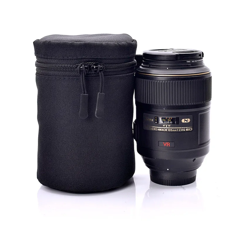 

Waterproof Protector Camera Lens Case Photo DSLR Lens Strap Pouch Bag Thickness Soft DSLR Lens Bag for Canon Nikon